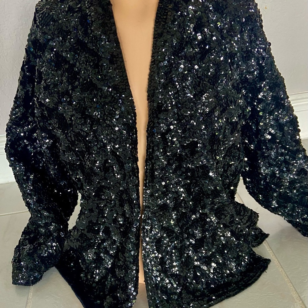 Heavily sequined ladies jacket